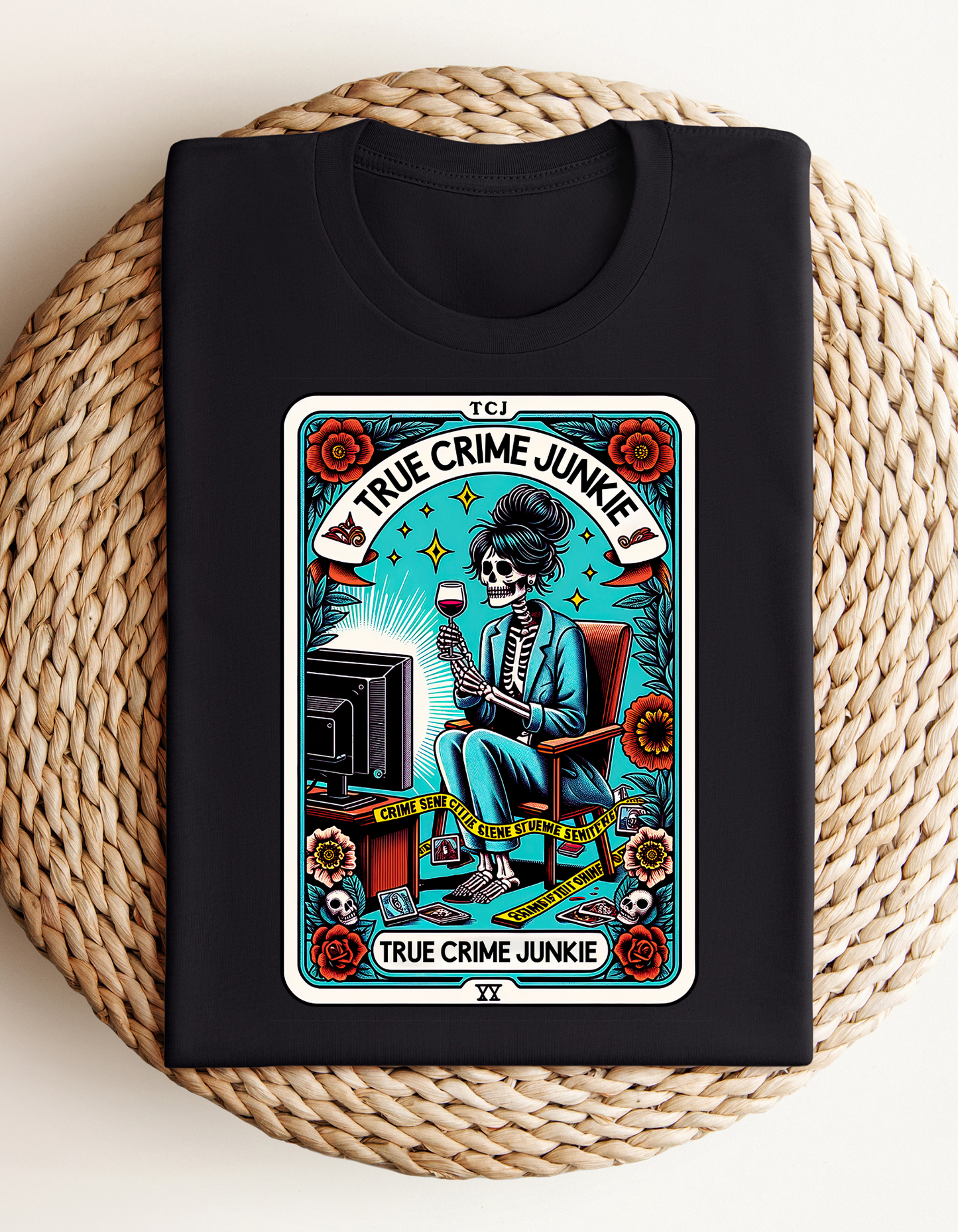 True Crime Junkie Tarot Card