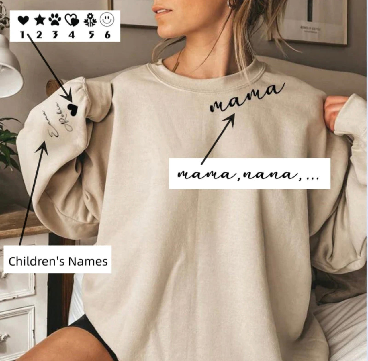 Custom Neck and Sleeve Design Sweatshirt